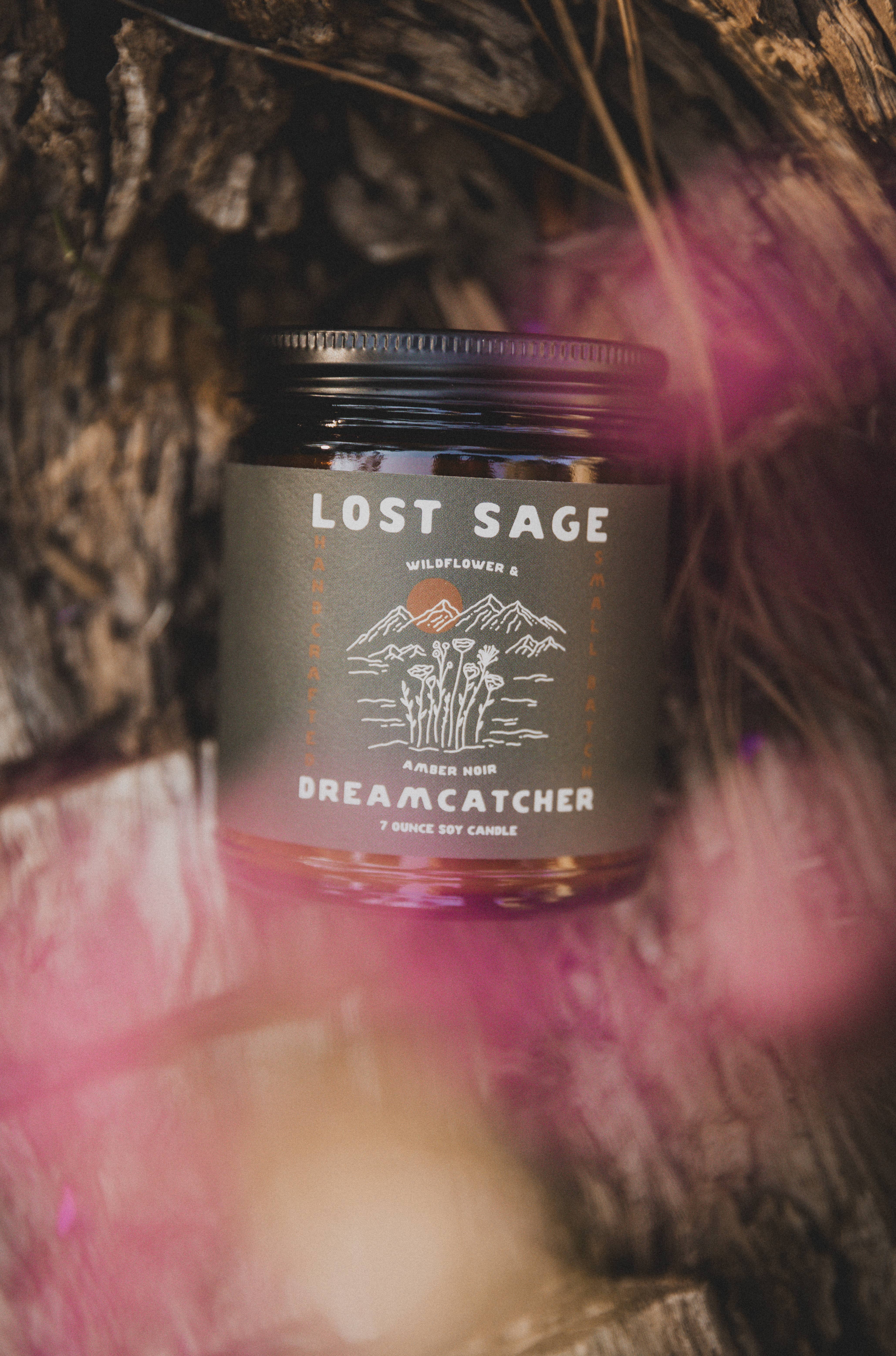 Lost Sage – wholesale Jar/filled candle – Dreamcatcher Soy Candle2