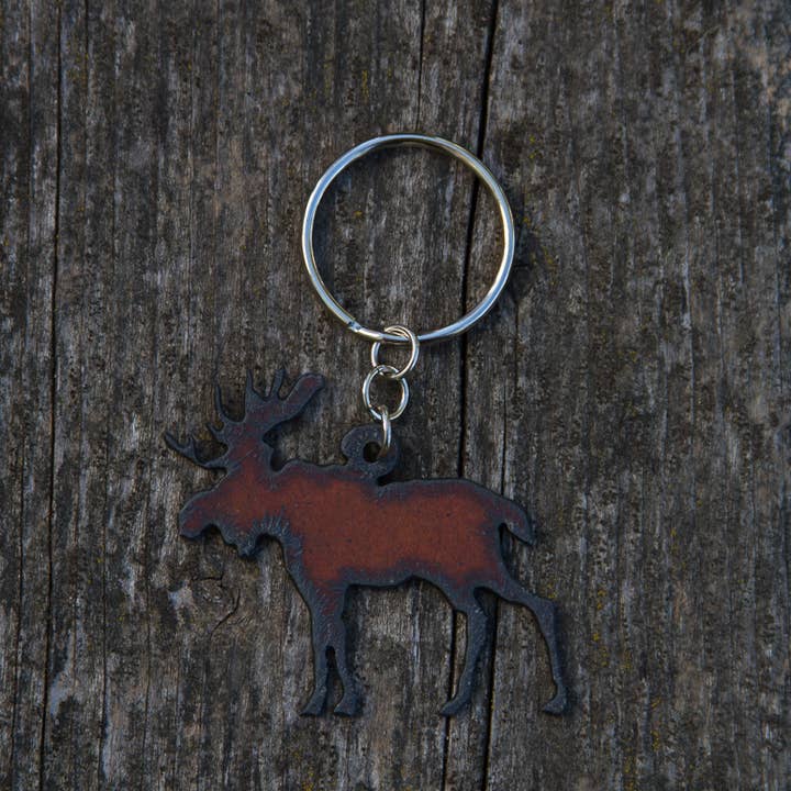 Porte-clés Great Outdoors Moose pour la vente par Cool Water Jewelry