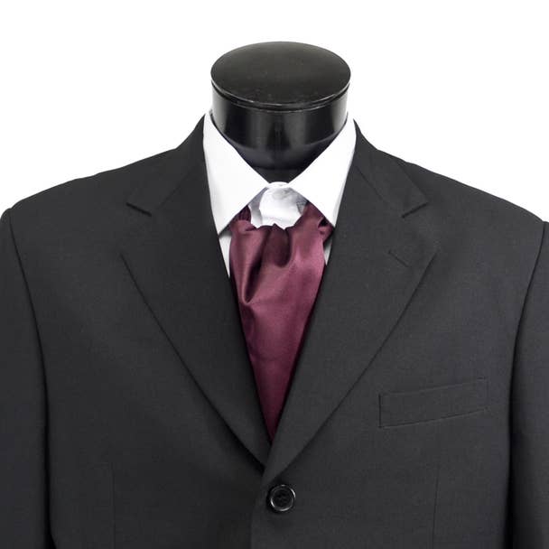 Selini New York - Wholesale Necktie – Men’s - Solid Satin Poly Ascot10