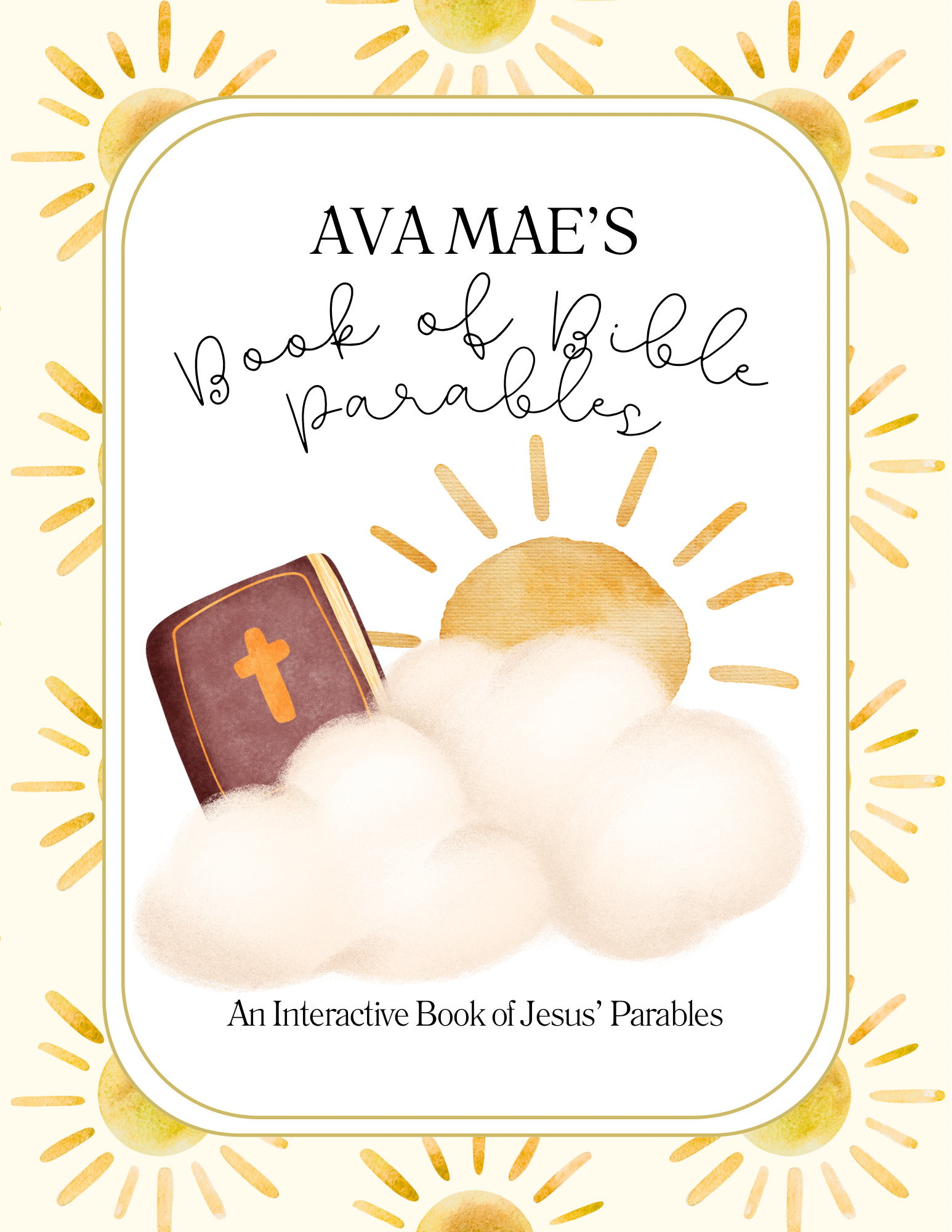 Sonshine Book Co - Vente Livre de coloriage et d'activités pour enfants et bébés - Livre d’activités avec paraboles de Jésus - Livre interactif à spirale6