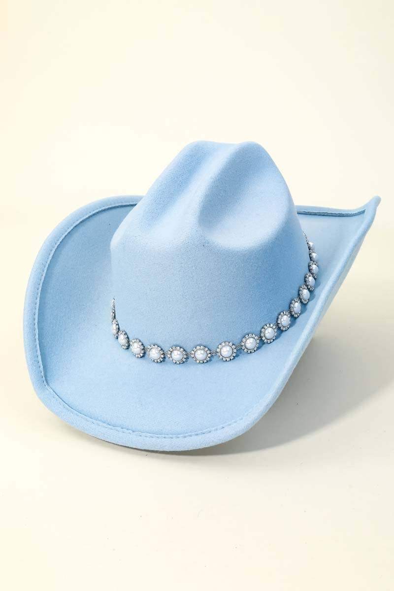 Anarchy Street - Wholesale Cowboy Hat - Women's - Western Pearl Studded Fashion Cowboy Hat9