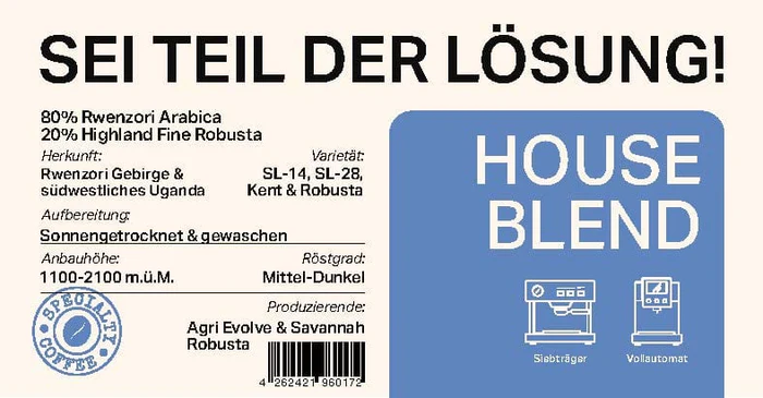 Coffee Annan - Vente Grains de café - House Blend (1000g)1