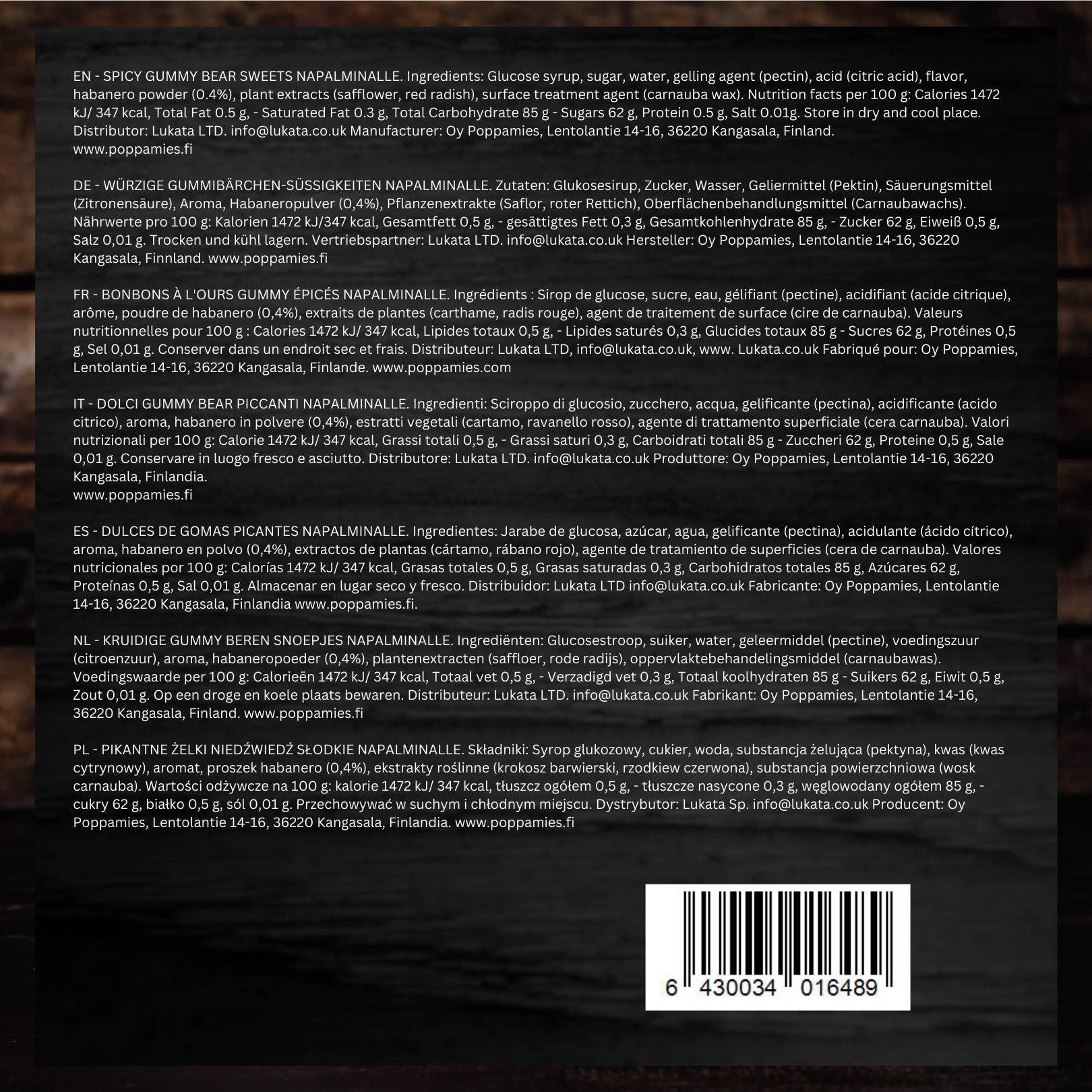 Lukata LTD - Wholesale Gummy - Chili Gummy Bear Sweets Warm en kruidig 125g6