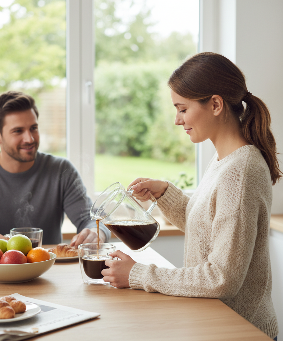 Kadra Kitchenware - Venta al por mayor Jarras - Jarra doble de vidrio de doble pared Simax Exclusive de 1 litro1