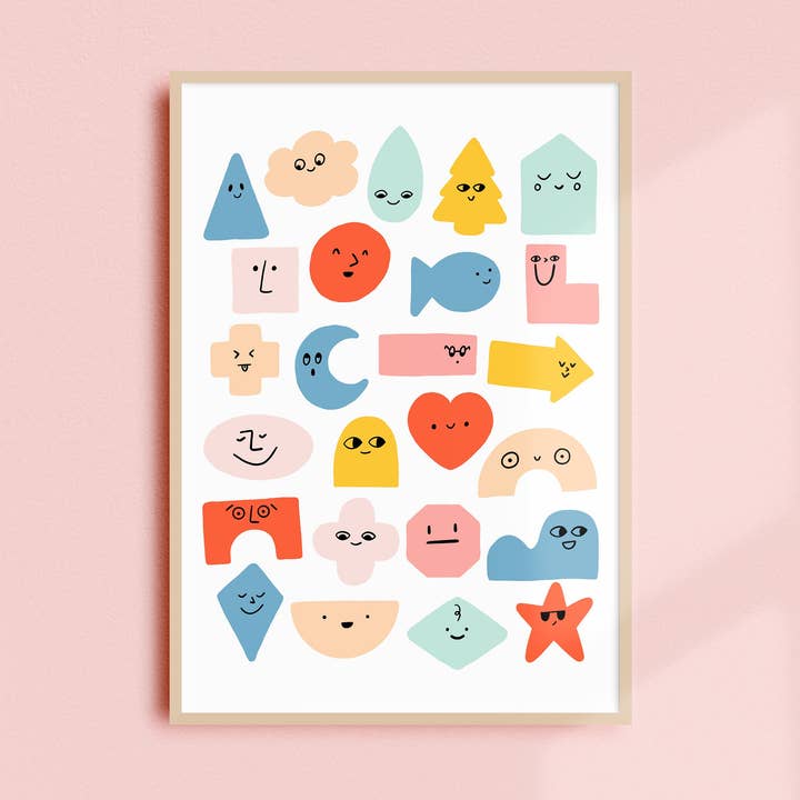25 Funny Faces Print for wholesale by Finest Imaginary