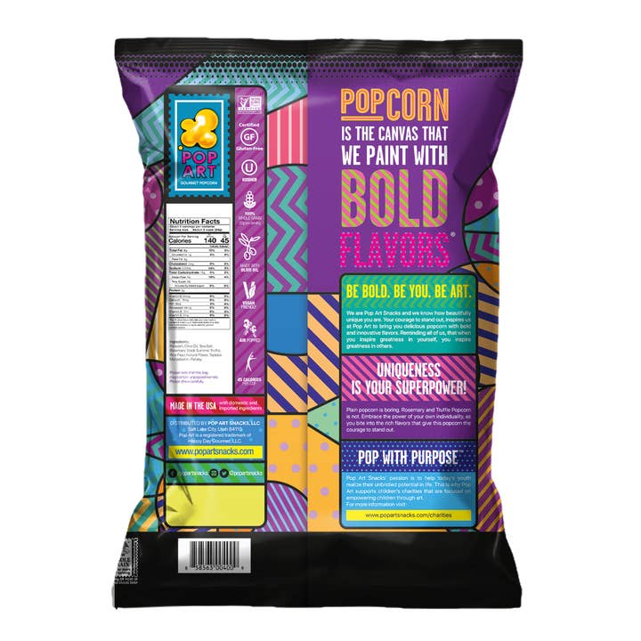 Pop Art Snacks - Wholesale Popcorn - Rosemary Truffle Popcorn1