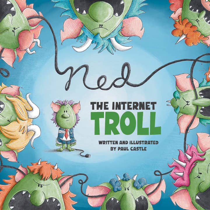 Ned the Internet Troll Book for wholesale by Paul Castle Studio