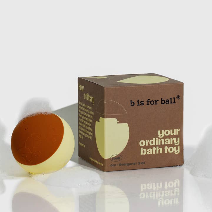 Your (Un)Ordinary Bath Toy b is for ball® in Caramel Pudding for wholesale by Biggest Little