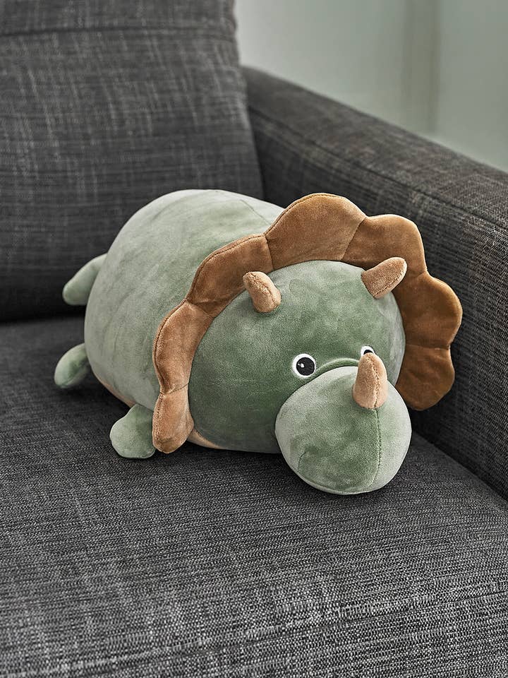 Ultra-Soft Plush Snuggle Cozy Cuddly Triceratops Toy for wholesale by Cozy Time Ltd