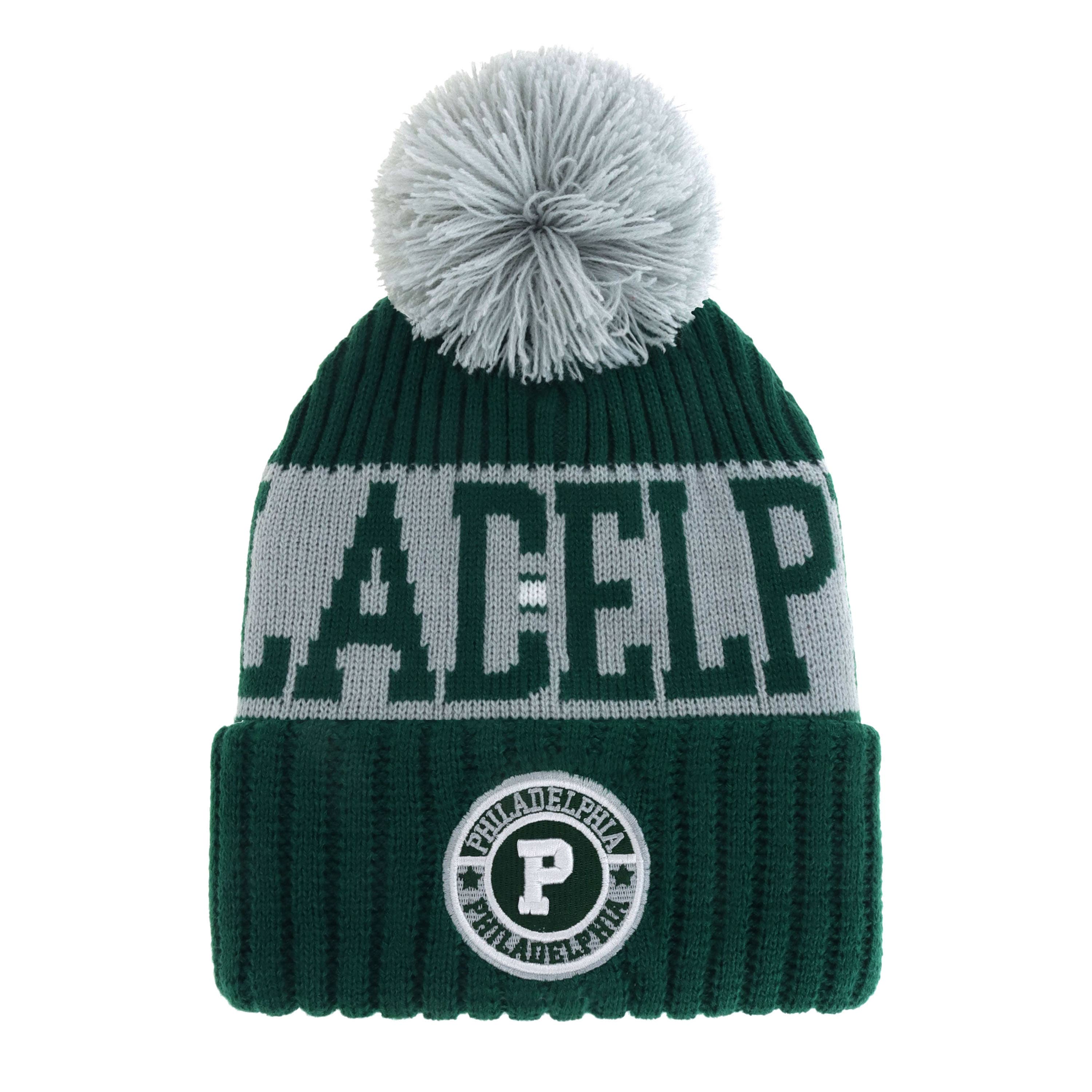 ChoKoLids – Engroshandel Beanie - Unisex – Strikkede vinterhuer med pompon og broderet fodboldhold-logo26