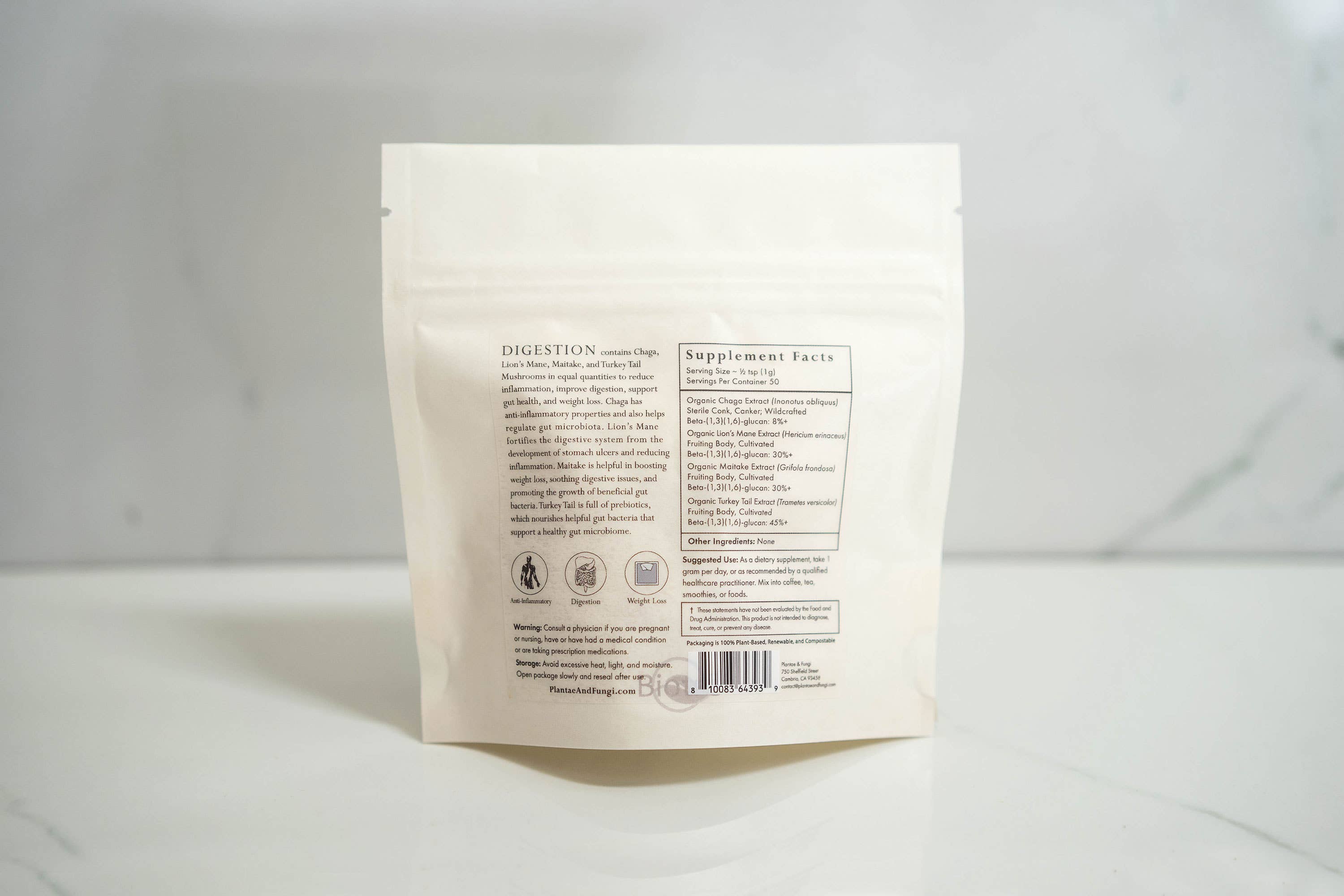 Plantae & Fungi – wholesale Protein/superfood powder – DIGESTION Mushroom Powder for gut health1
