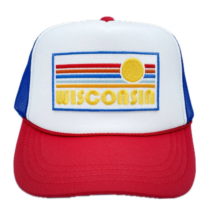 Kids Wisconsin Trucker Hat for wholesale by Hey Mountains