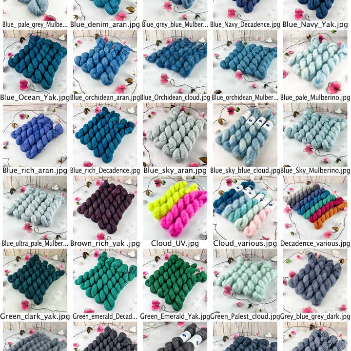 Orchidean Luxury Yarns - Wholesale Yarn - Cloud Lace weight silk and mohair yarn dyed to order