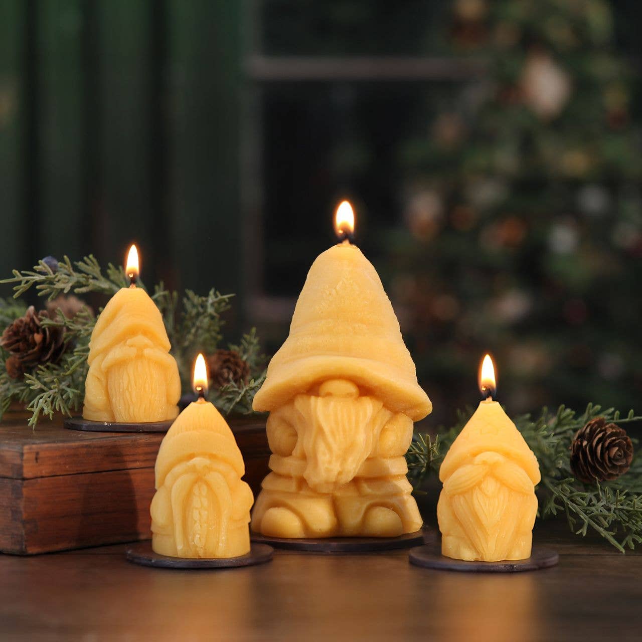 Big Dipper Wax Works - Wholesale Novelty Candle - Holiday Gnome Candle – Large – 100% Pure Beeswax7