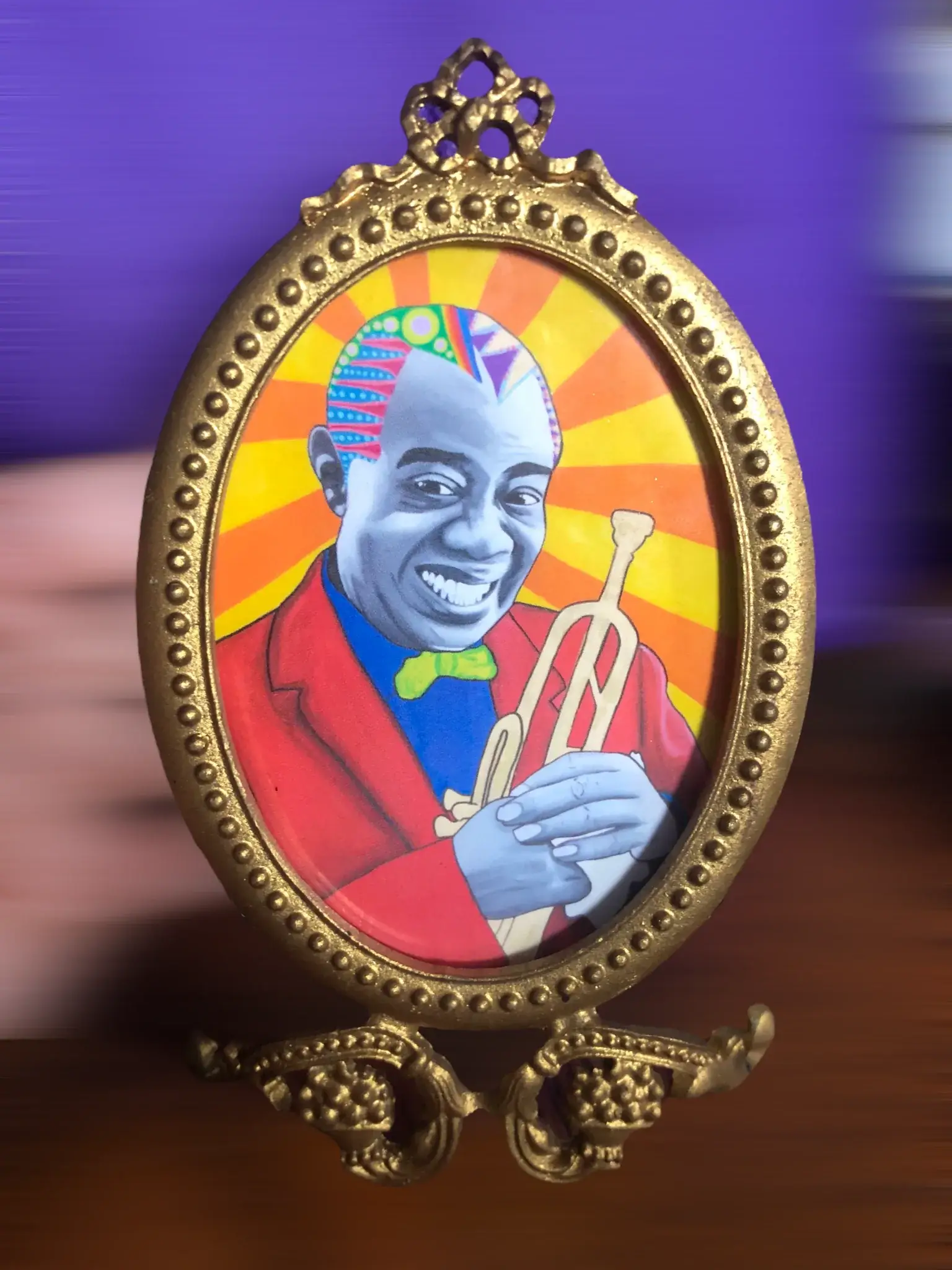 Somethingbadass – wholesale Picture frame – Baroque Oval Frame with Pop Art31