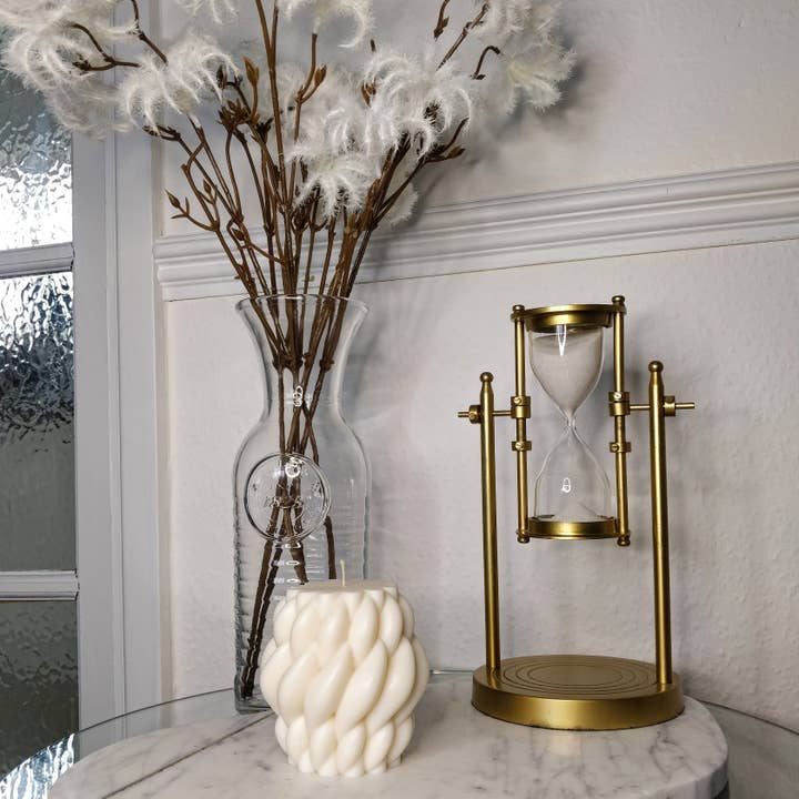 Braid Candle for engroshandel hos Crafted Gifts Atelier