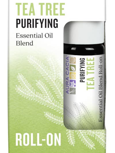 Tea Tree Essential Oil Roll-On|Apricot Oil|0.31 Fl Oz for wholesale by Aura Cacia