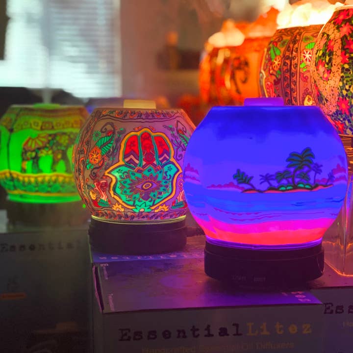 Himalayan CrystalLitez & EssentialLitez - Wholesale Electronic Diffuser - EssentialLitez Essential Oil Diffuser (ETHNIC ELEPHANT)