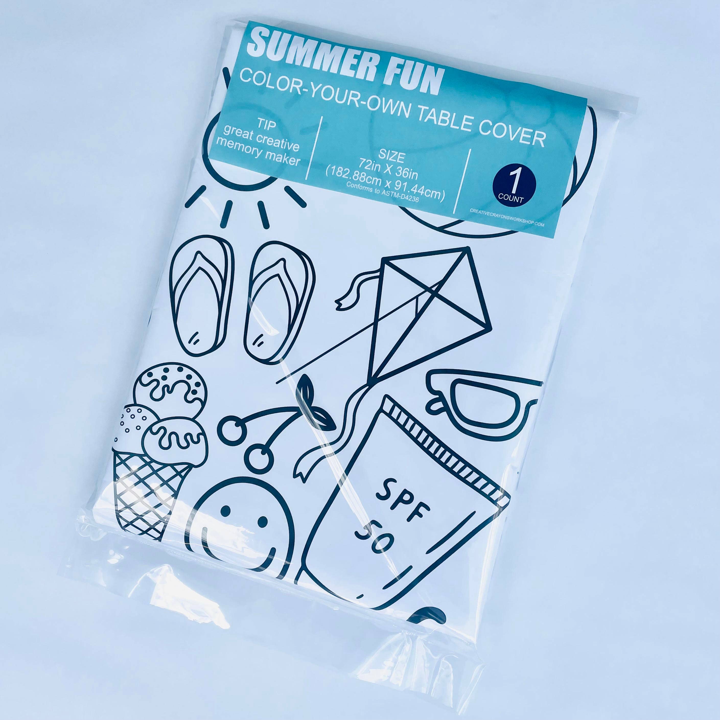 Creative Crayons Workshop - Wholesale Coloring Tablecloth - Kids & Baby - Kids Summer Art Activity | Coloring Tablecloth | Bucket List6