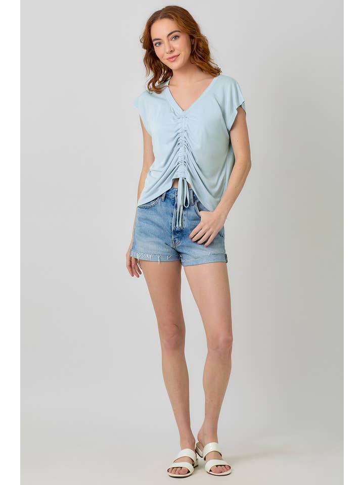 Mystree - Wholesale Knit Top - Women's - 20020 Front Ruche Modal Top 14