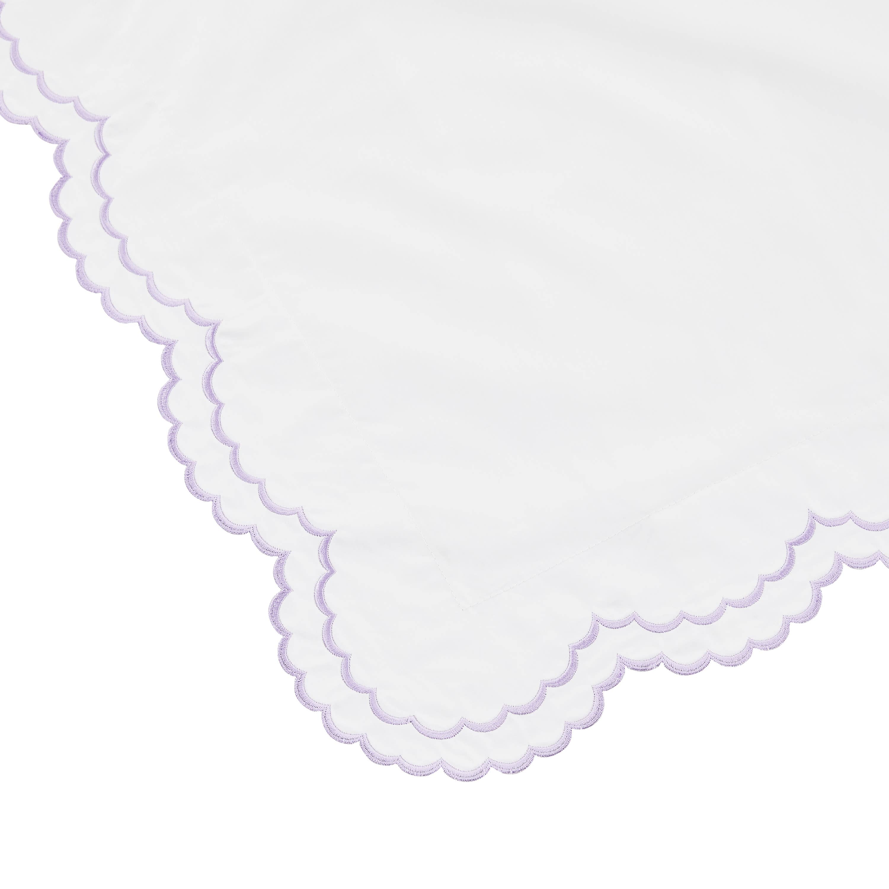 Mélange Home - Vente Housses de couette - Ensemble de housse de couette en percale de coton brodé à double festons14