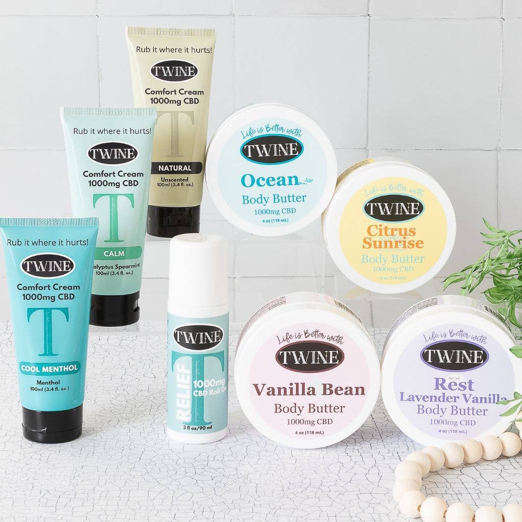 Twine - Wholesale CBD Cream/Lotion - CBD Comfort Cream- Pain Relief Cream - Unscented Natural2
