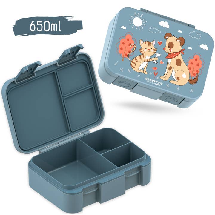 BEARFOOT - Wholesale Lunch bag/box – Kids - Lunch box with compartments, lightweight & leak-proof - Dog & Cat1