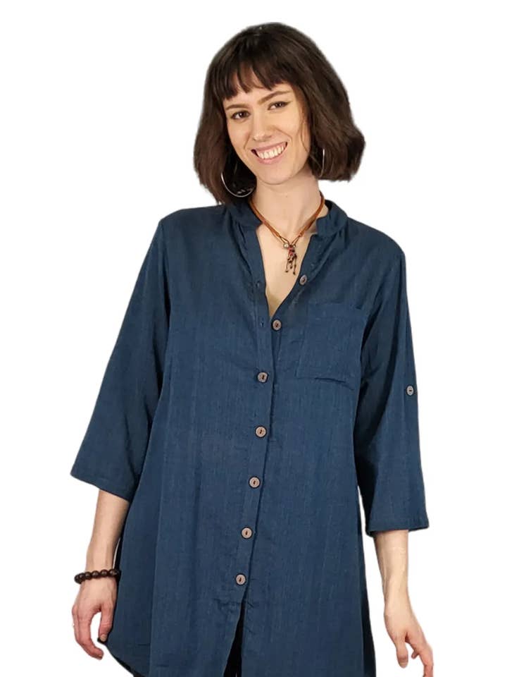Ark Imports - Wholesale Tunic - Women's - Solid Tunic Blouse1