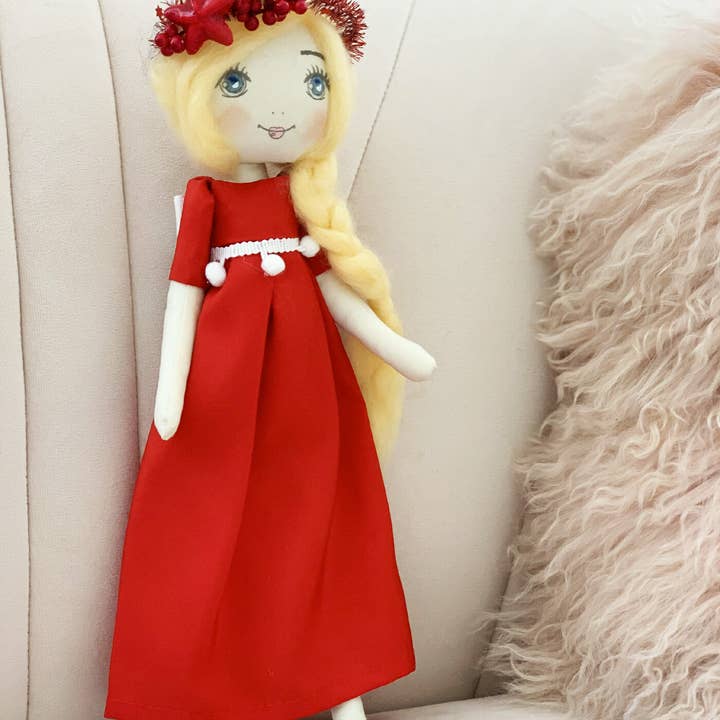 RACHA - Vendita all'ingrosso Bambola - Bambini - Angelo: bambola di stoffa di cotone di Natale - modello unico