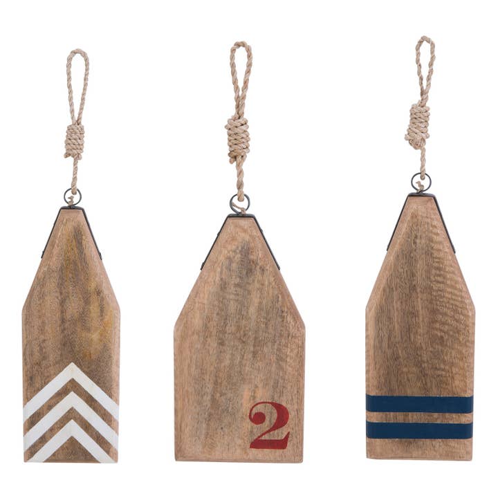 Beachcombers - Wholesale Gallery Wall Set - SALE Buoy Boards Wood Wall Art Decor Set 3