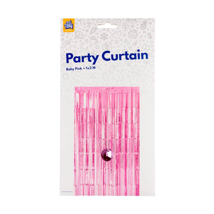 PD Party - Wholesale Party Sign/Banner - Party Curtain - Baby Pink1