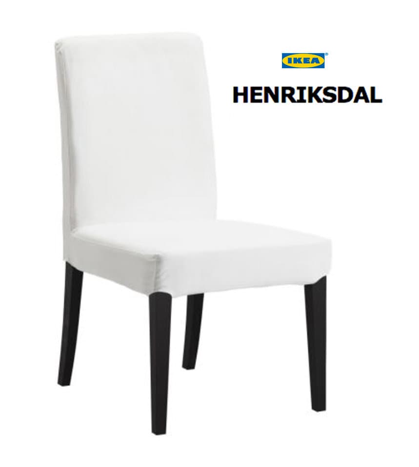 REMOVED BRAND – Großhandel Stuhl-/Sofa-Schonbezug – Boucle Esszimmerstuhlbezüge, naturweiß, kompatibel mit IKEA Henriksdal, 2er-Set6