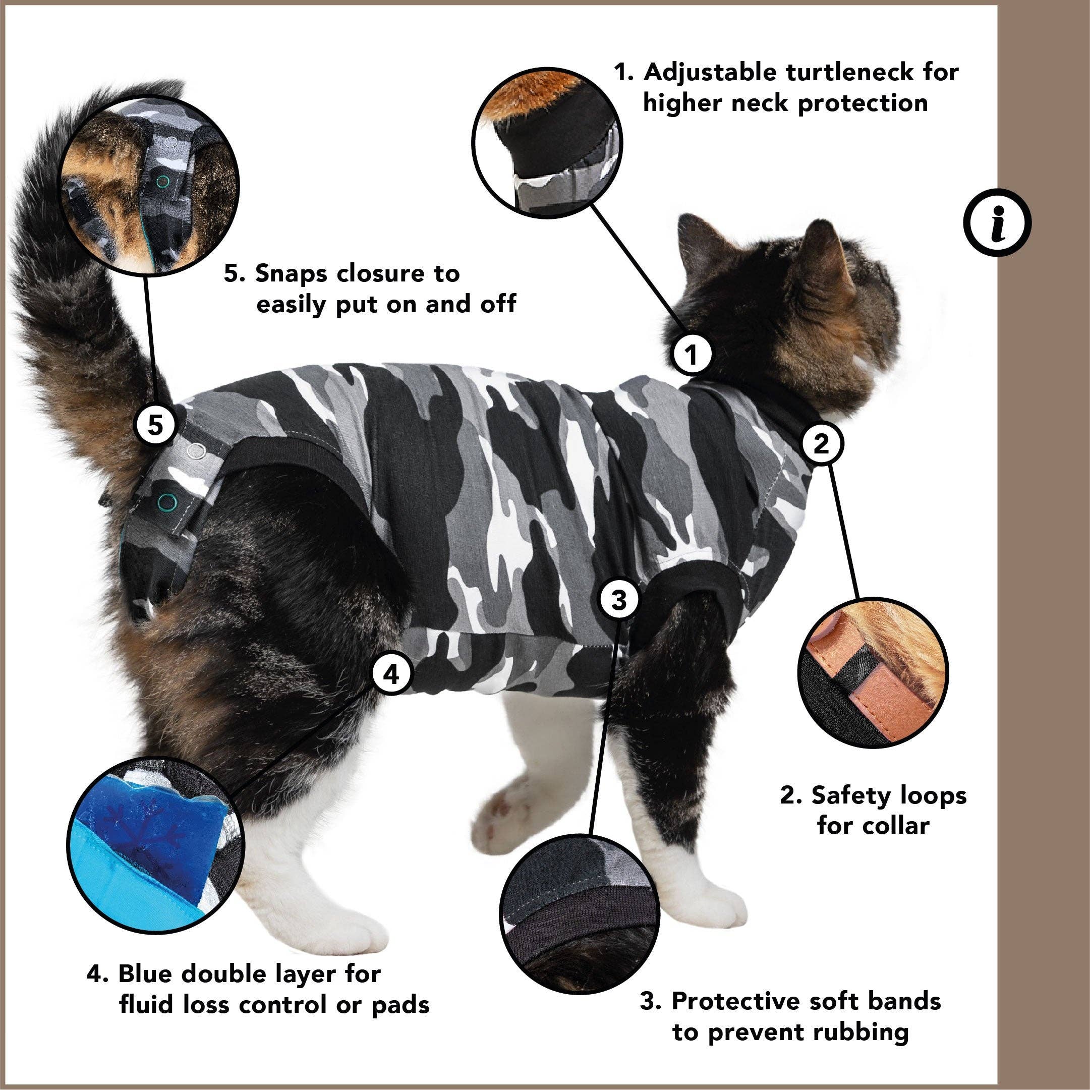 Suitical – wholesale Pet bodysuit – Cat/dog – Recovery Suit - Cat11