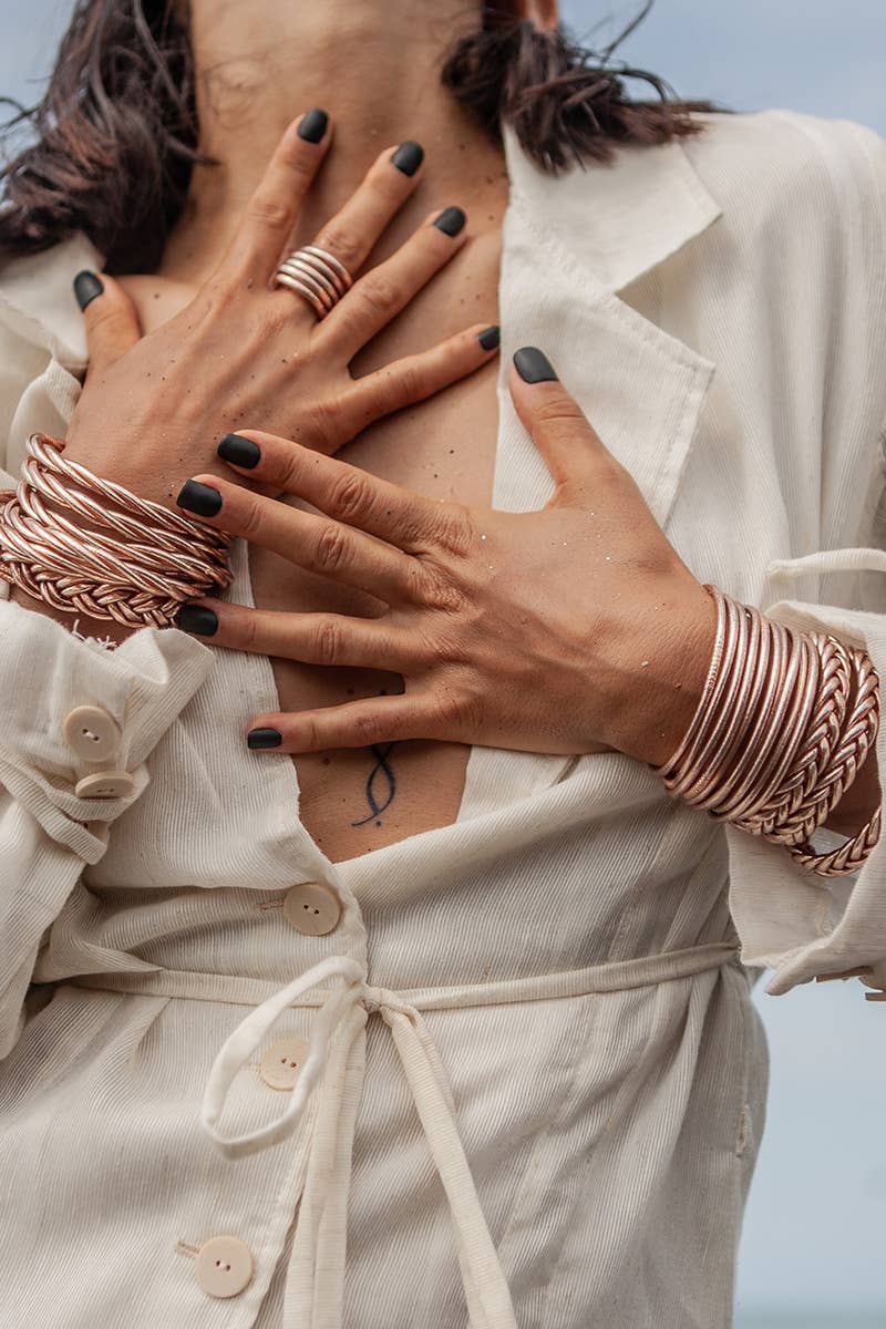 SHANSHAN – Großhandel Armreif – Kumali gedrehtes Armband mit 24 Karat Gold1