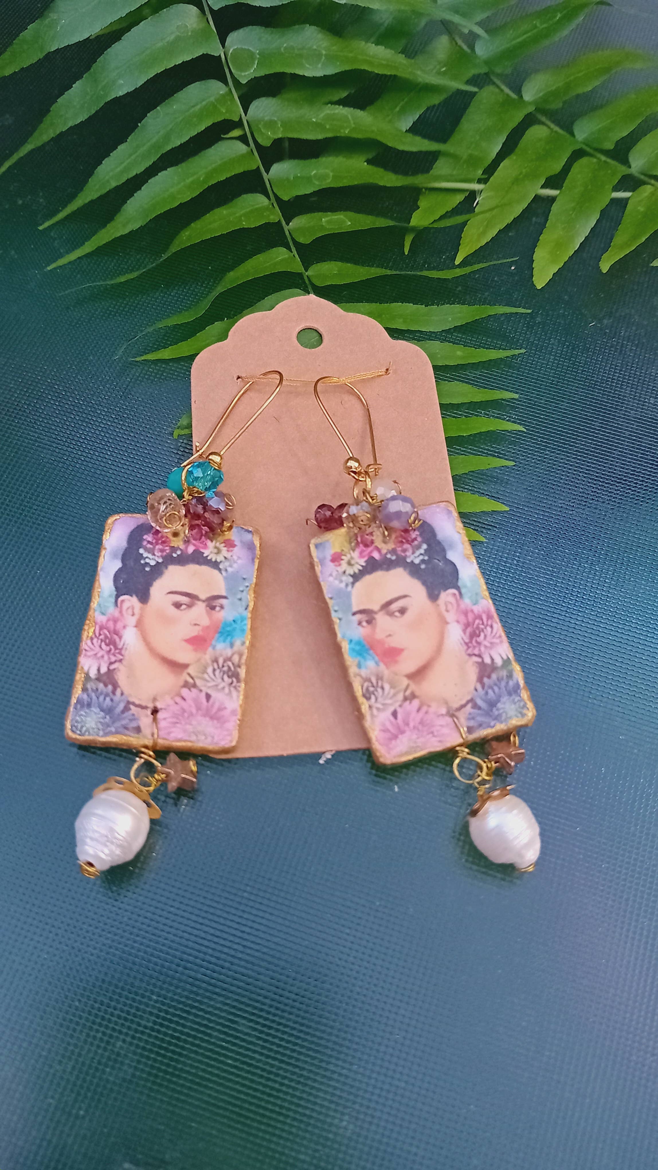 Wild & Free - Wholesale Dangle Earrings - Frida Kahlo earrings, wooden earrings, handmade earrings1