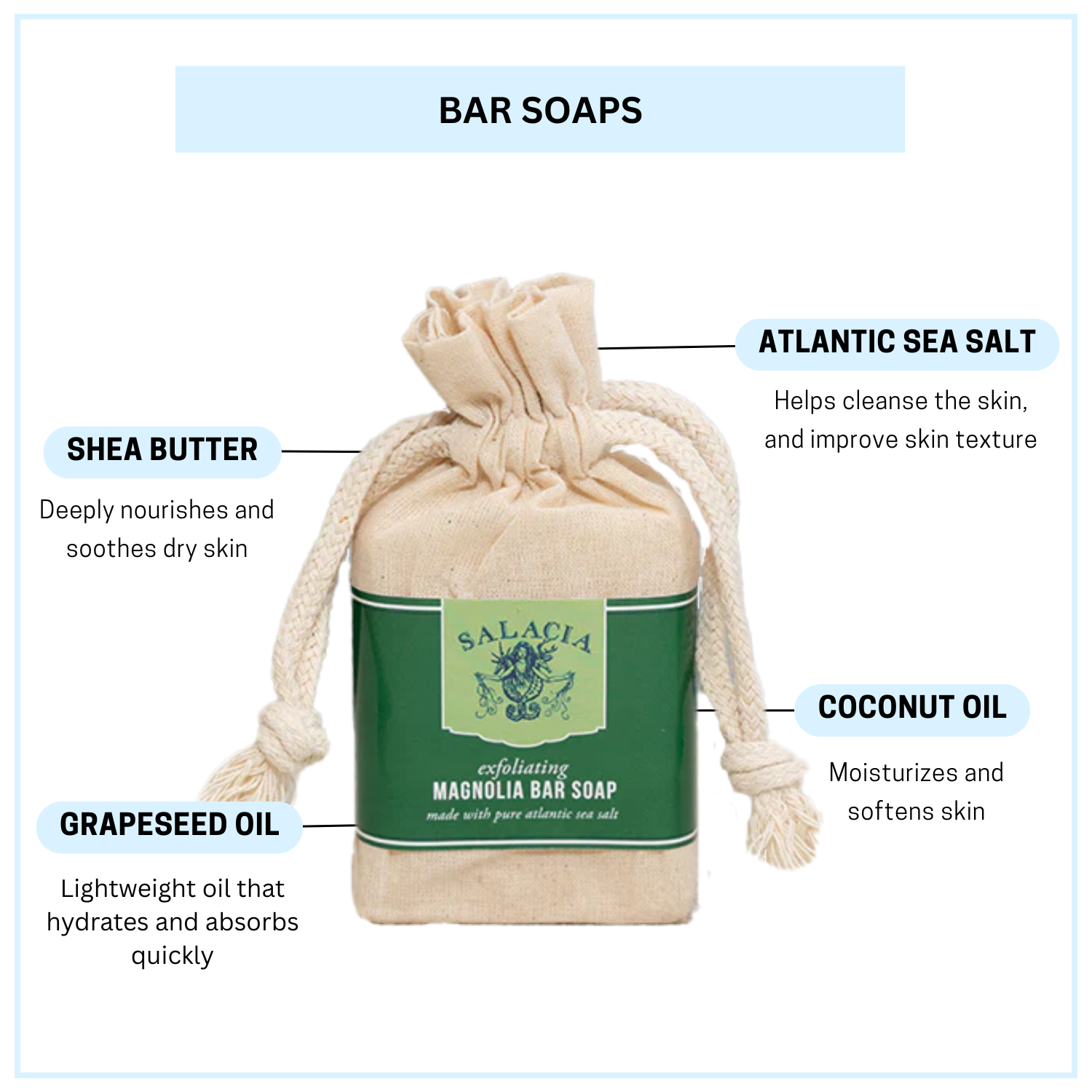 Salacia Salts | Soaps | Bath Bombs | Lip Balms | Soy Candles - Wholesale Bar Soap - Magnolia Bar Soap | NATURAL SOAP | CLEAN INGREDIENTS 1