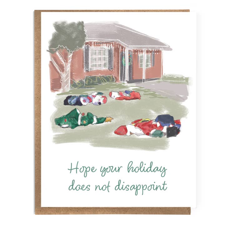 Funny Holiday Card; Inflatable Lawn Decor; Unique Christmas for wholesale by A Zillion Dollars