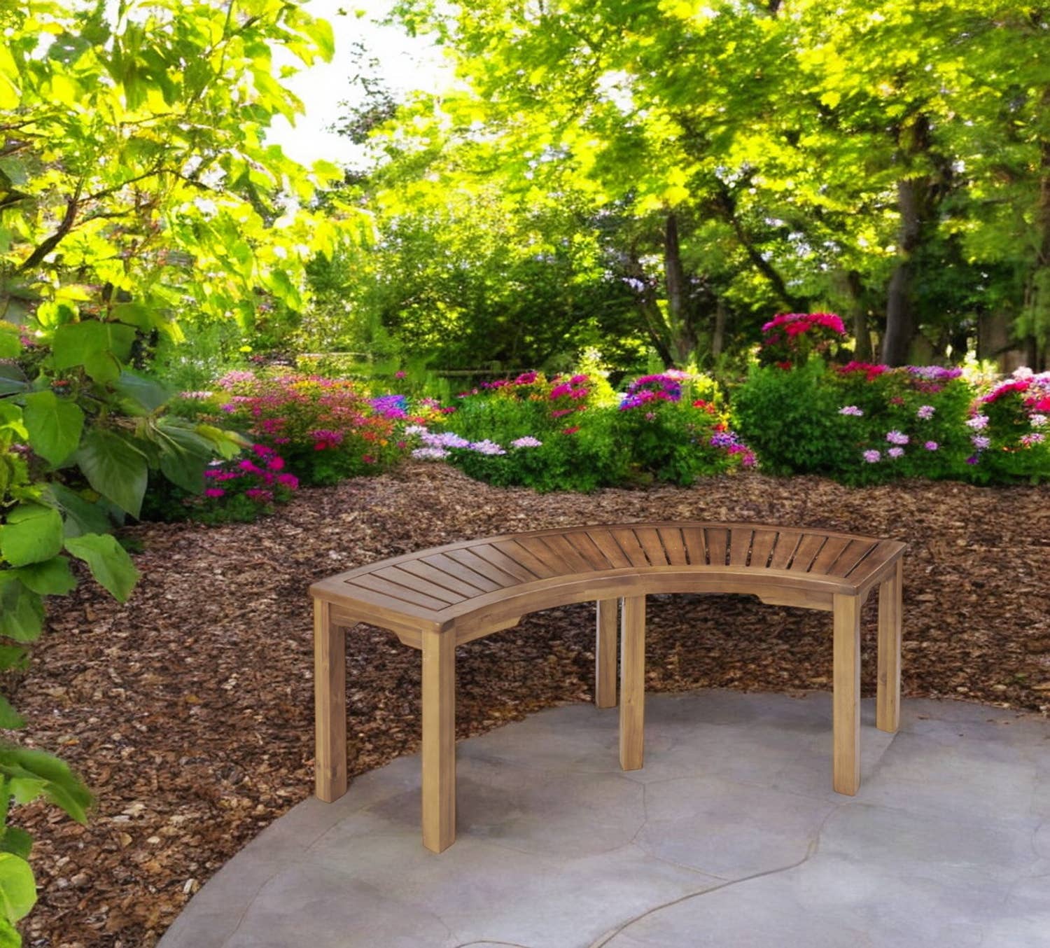 Patio Wise – wholesale Bänk – 5' Böjd Eldstadsbänk3