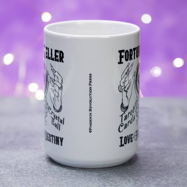 Phoenix Revolution Press - Wholesale Coffee mug - Fortune Teller 15 Ounce Mug Divination Witch Mug2