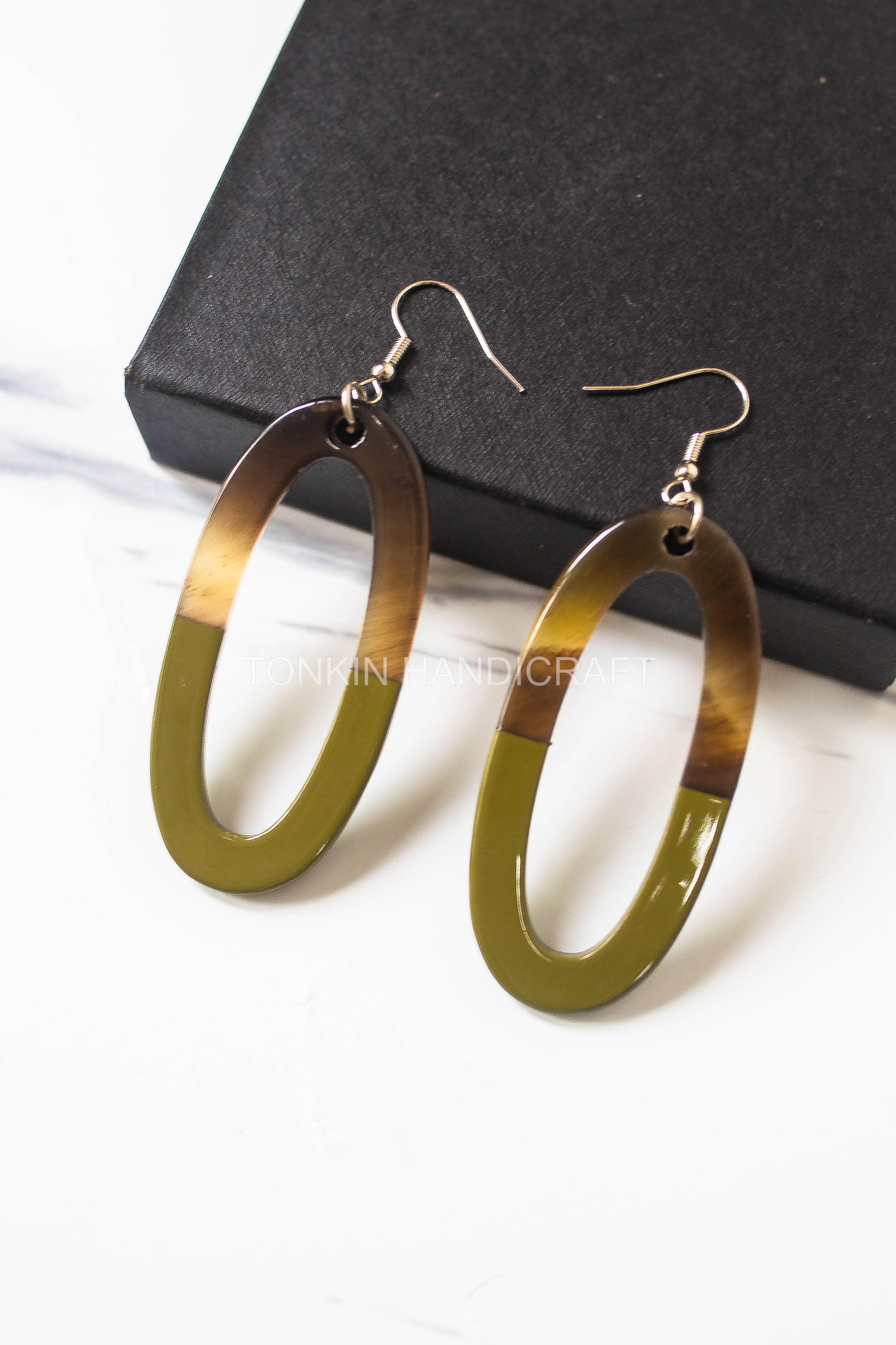Tonkin Handicraft - Wholesale Dangle Earrings - Lim Buffalo Horn Earrings 0