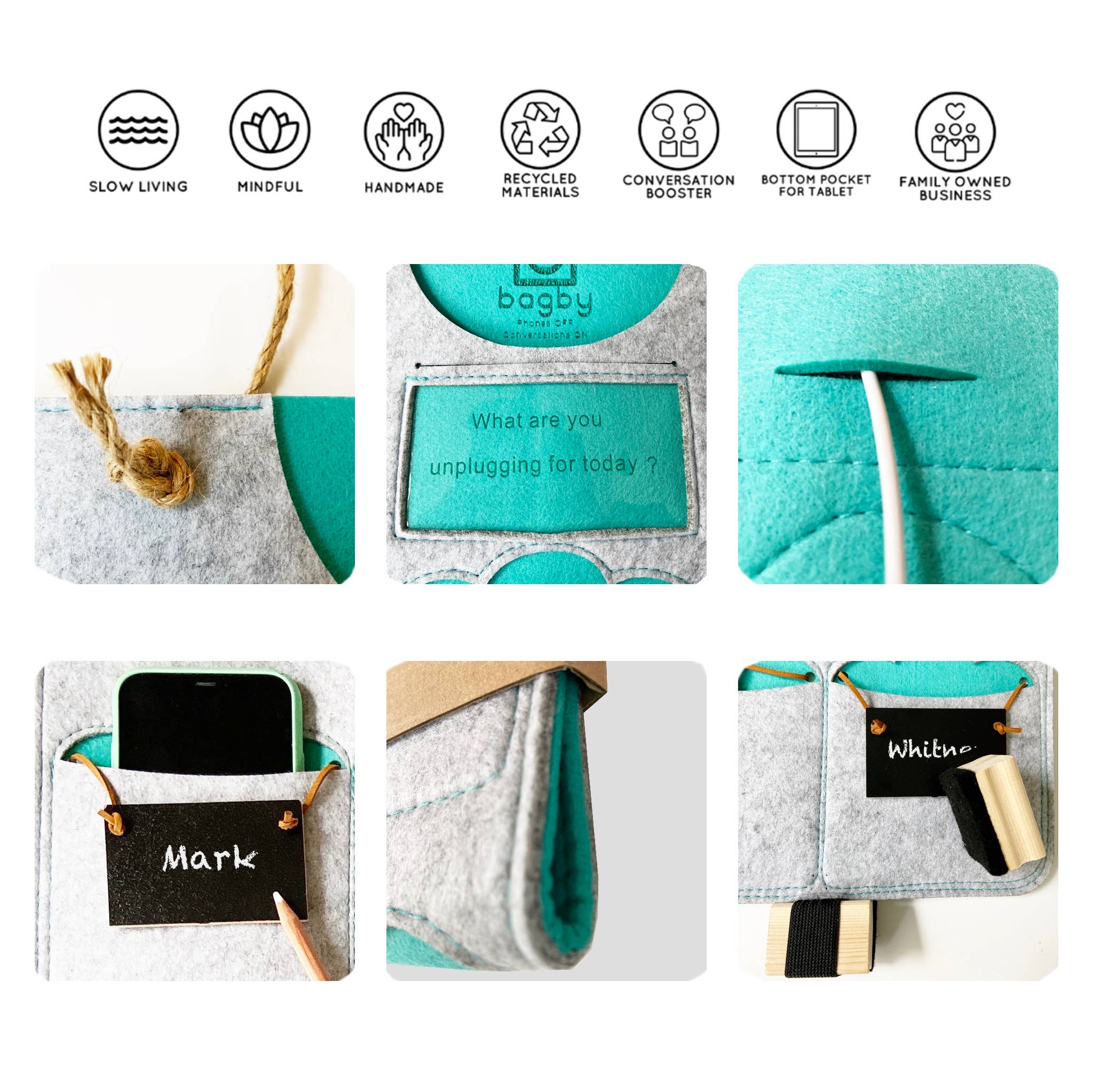 Bagby - Wholesale Phone/Tablet Stand - Bagby Family Screentime Phone / Tablet Set (6+1 Pockets)17