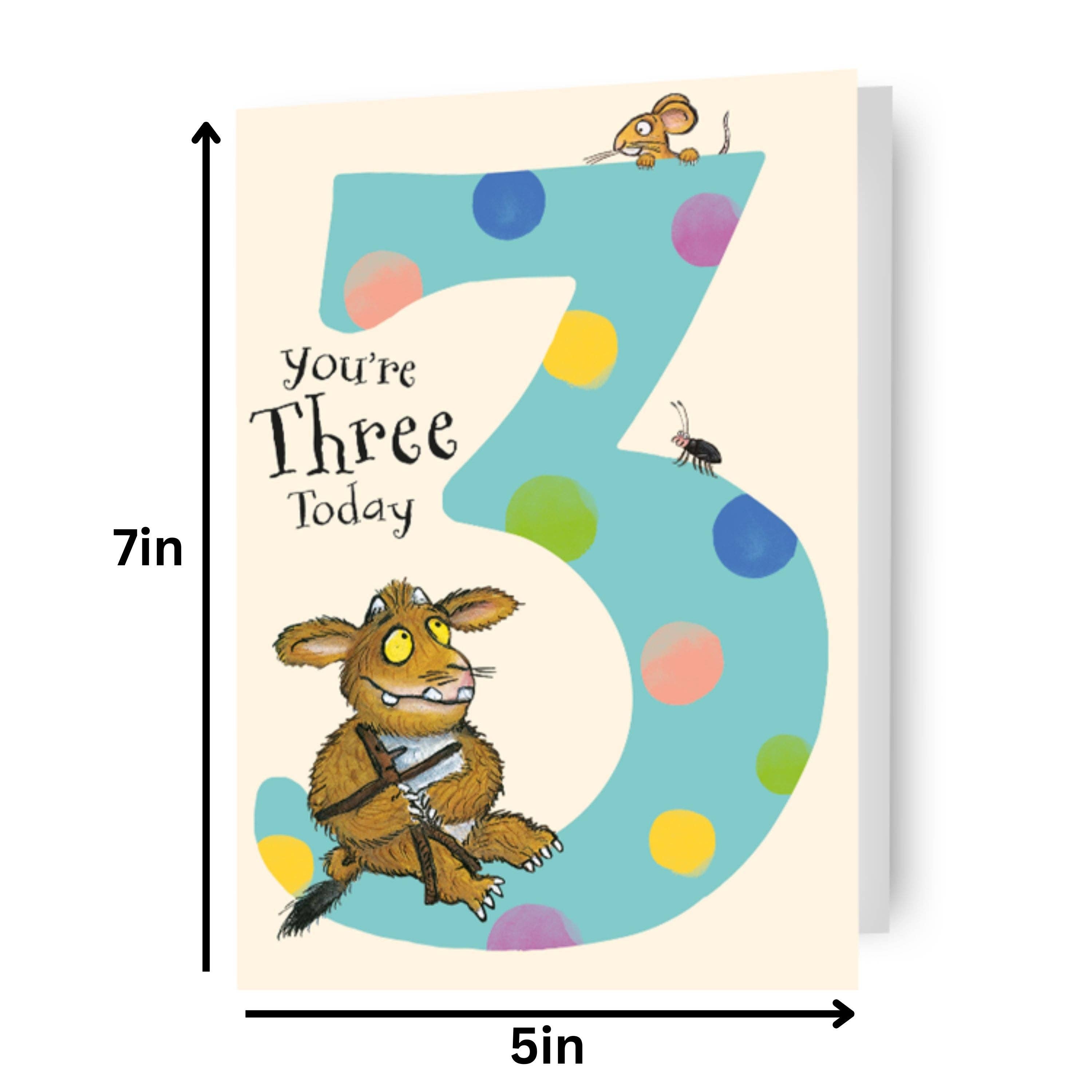 Danilo Promotions Ltd – wholesale Birthday card – The Gruffalo Age 3 Birthday Card4