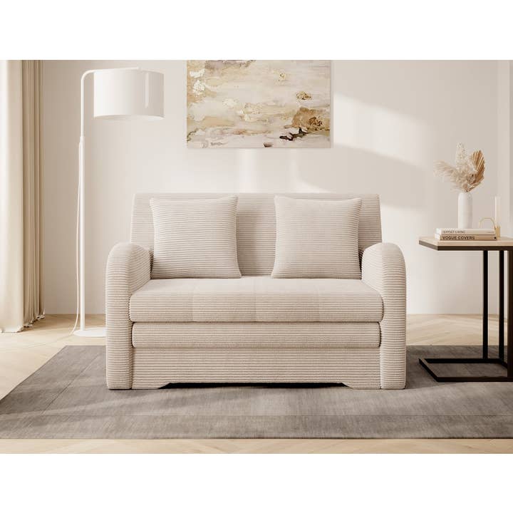 Ario Condo Style 2 Seater Storage Sleeper Sofa - Beige for wholesale by ReForm Creative Home
