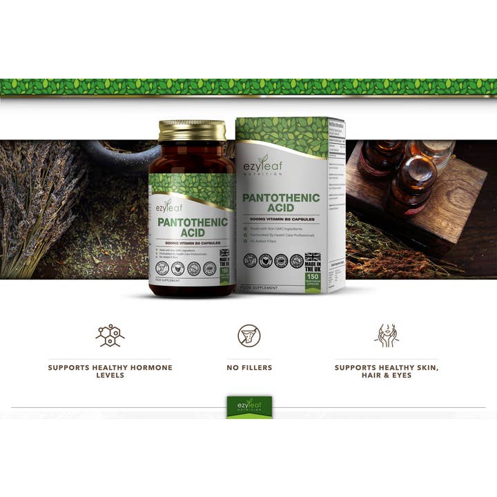 Focus Supplements - Wholesale Oral Supplement/Vitamin - Pantothenic Acid 500mg 150 Capsules4