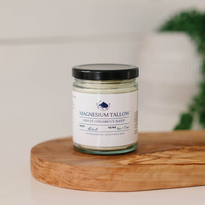 Evergreen Apothecary - Vendita all'ingrosso Unguenti/Balsami/Creme curative - Sebo di Magnesio per Bambini, 4oz3