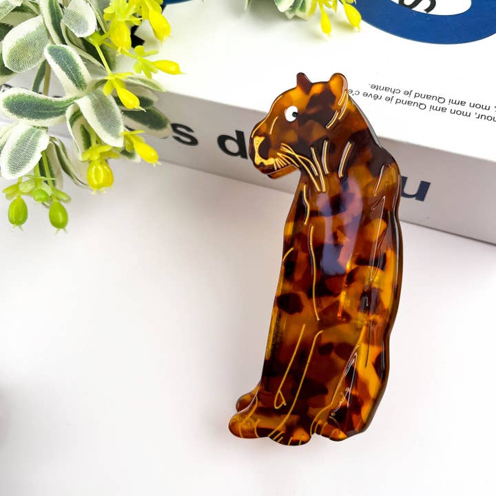 TheDivaSoap - Wholesale Hair Clip - Women's - Jaguar Hair Clip,Animal Acetate Claw Clip9