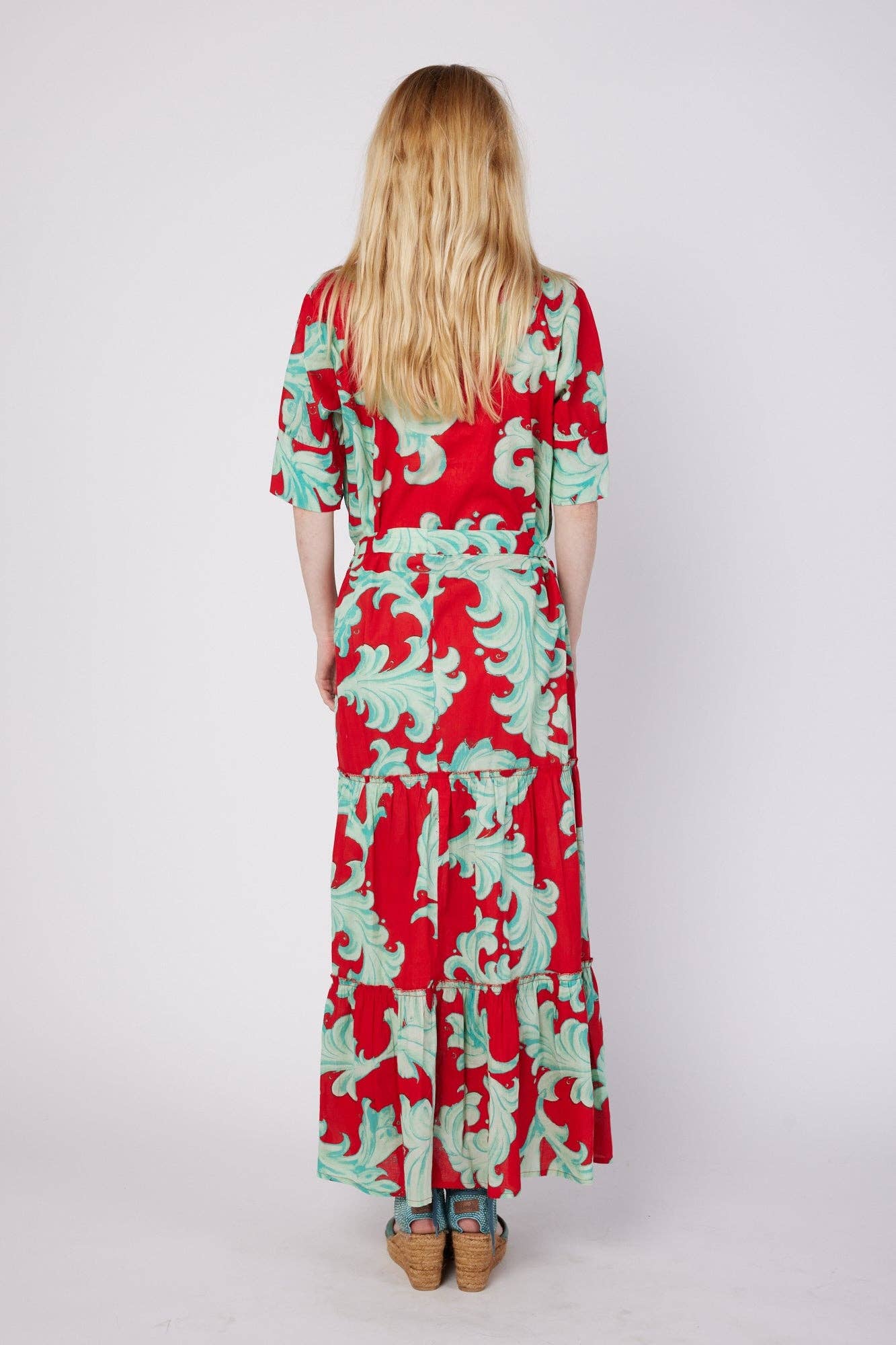 ModaPosa - Wholesale Dress - Women's - Alcee Resort Wear Maxi Dress Red Mist Spring2
