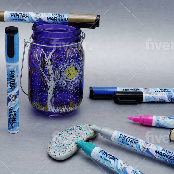 Pintar Art Supply - Wholesale Marker - Pintar Oil Based Paint Markers - 24 Pack with 20 (5 mm Tips)5