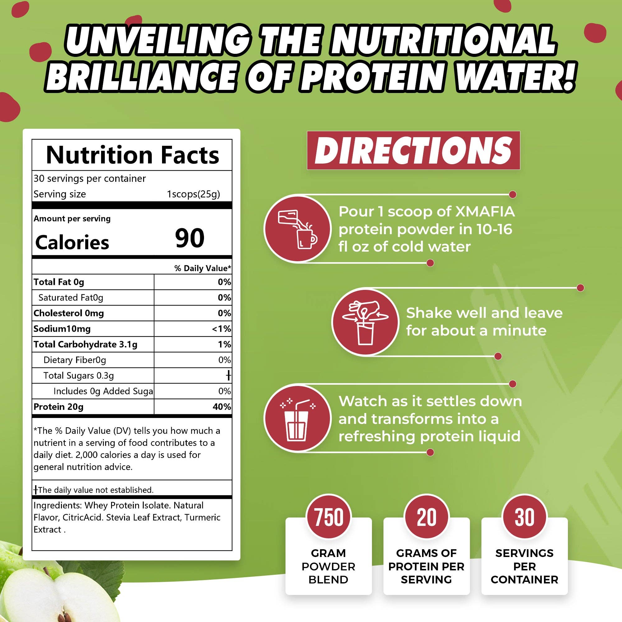 XMAFIA - Vente Poudres protéinées/superaliments - XMafia – Eau Protéinée, Poudre Protéinée Claire2