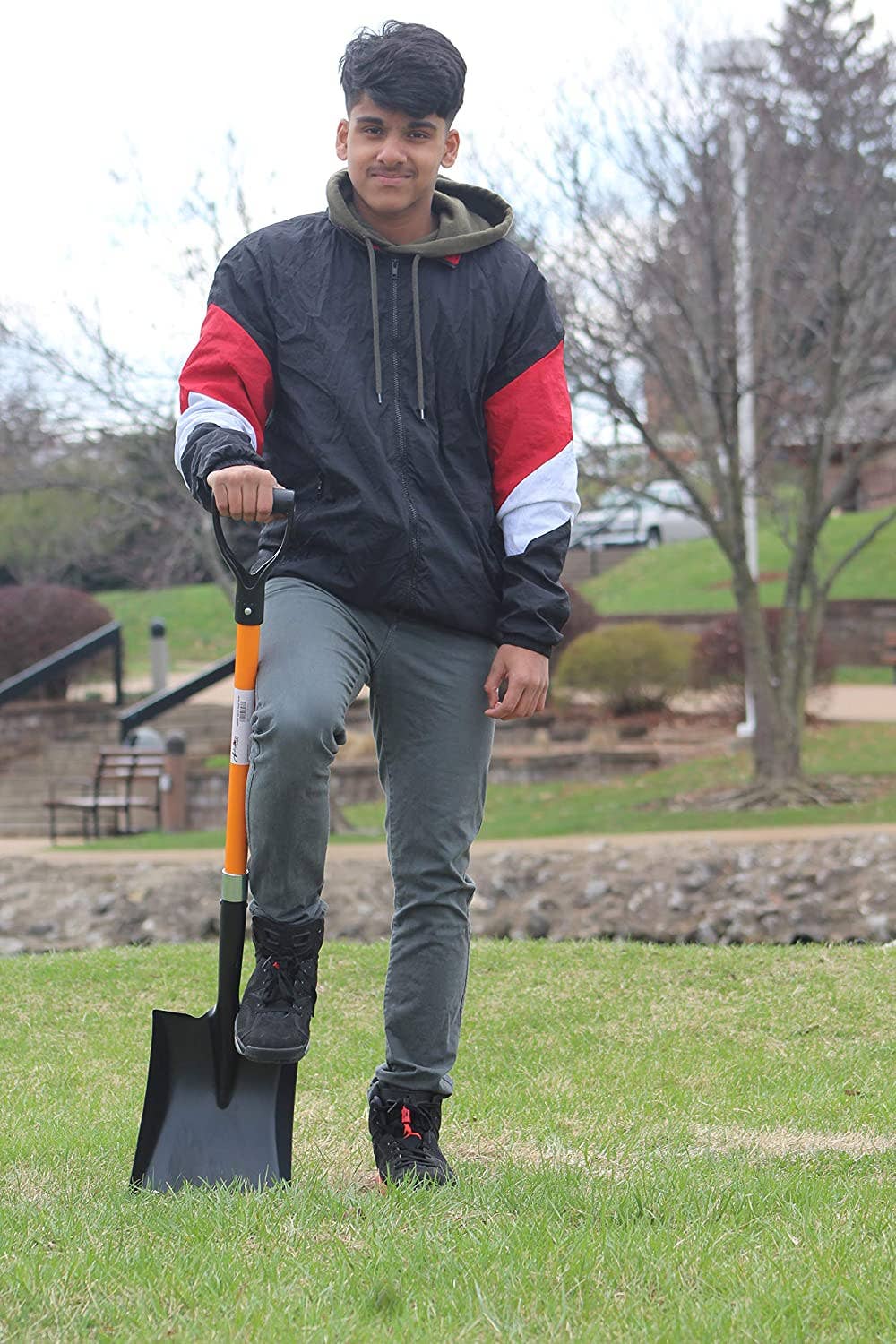 Ashman Online - Wholesale Garden Tool - Ashman Square Shovel (Large) – (6 Pack)– 41 Inches Long D Grip with Durable Handle – Premium Quality Multipurpose Orange Square Shovel with Strong.2